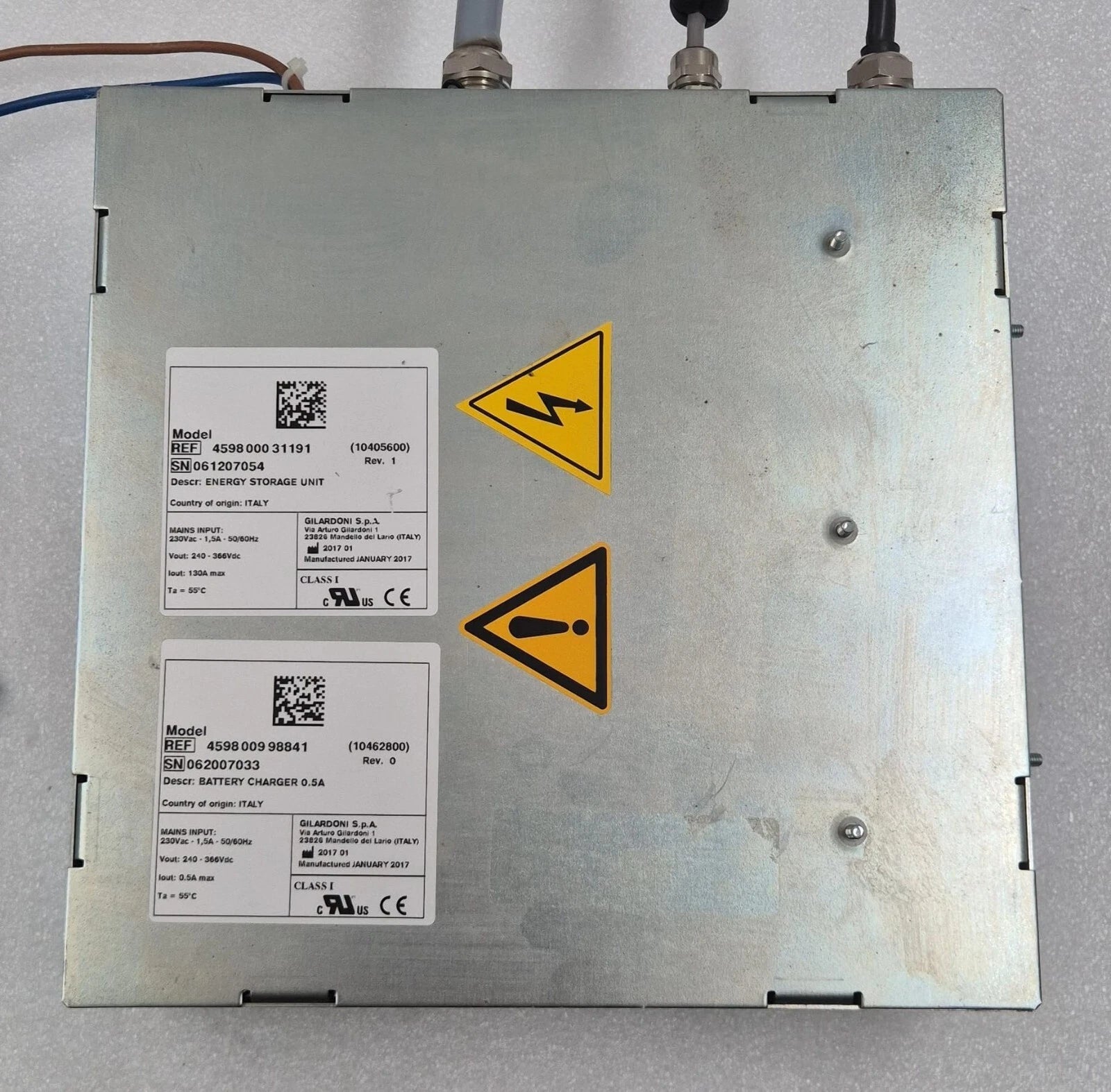 GILARDONI Energy Storage Unit 459800031191 Battery Charger 0.5A 459800098841