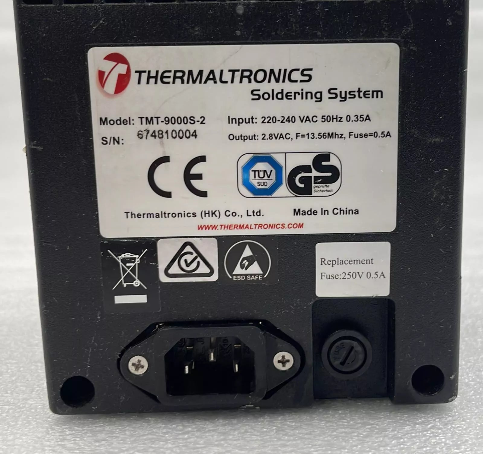 ThermalTronics TMT-9000s-2 Soldering System 220-240V  **AS IS**