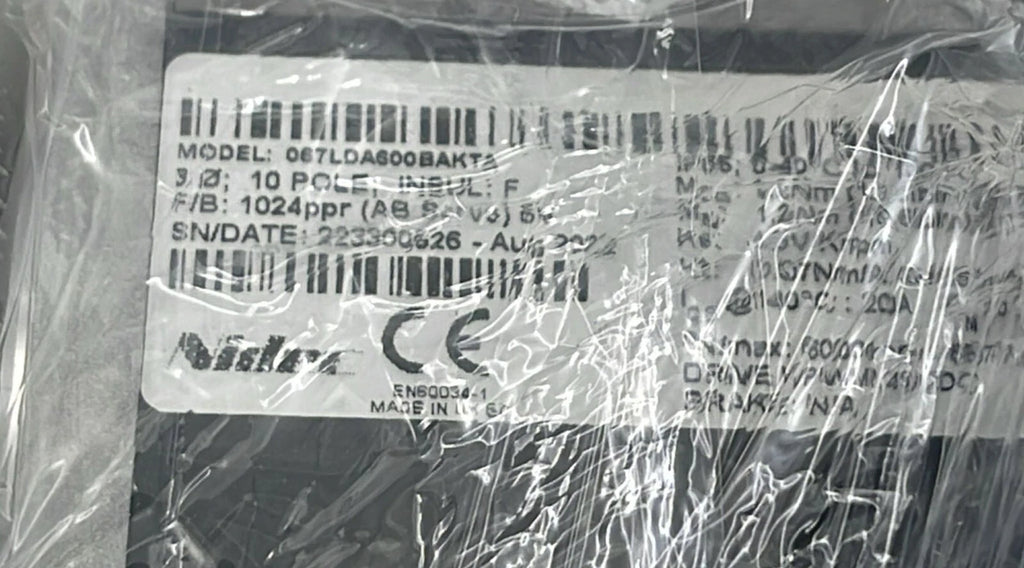 **NEW** Nidec 067LDA600BAKTA Servo Motor