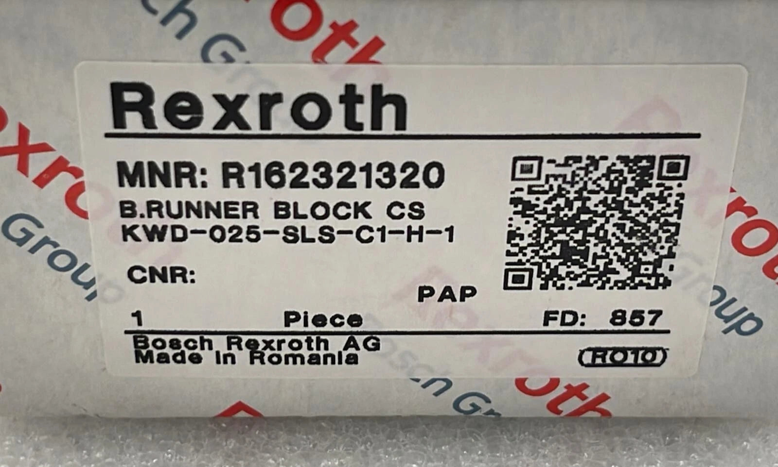 [LOT OF 3] NEW - Rexroth R162321320 Ball Runner Block CS KWD-025-SLS-C1-H-1