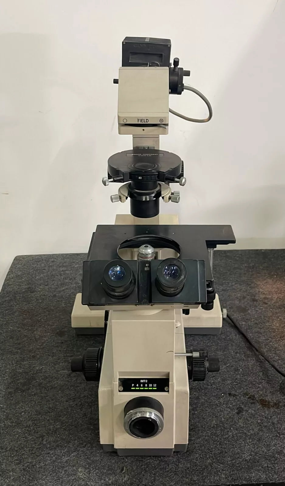 Olympus Optical IMT-2 Microscope Inverted Phase 220/240V w/ Objectives **AS-IS**