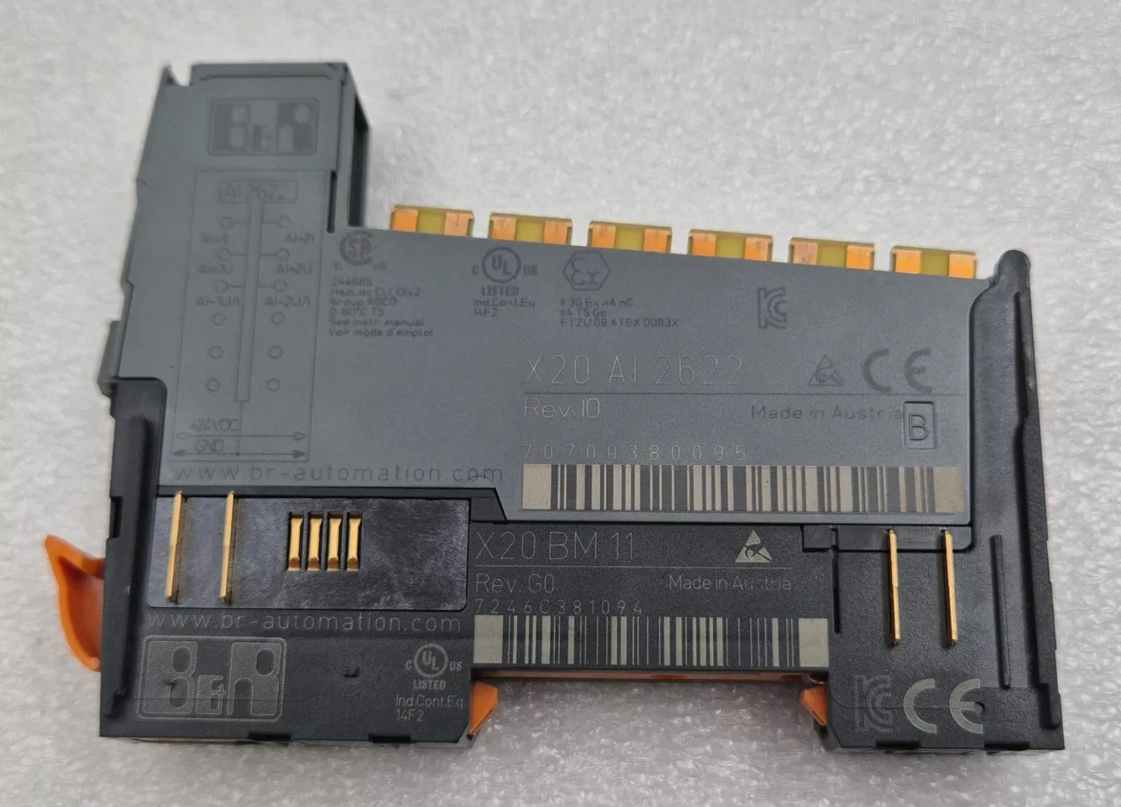 B&R Automation X20 AI 2622 Digital Control Module W/ X20 BM 11