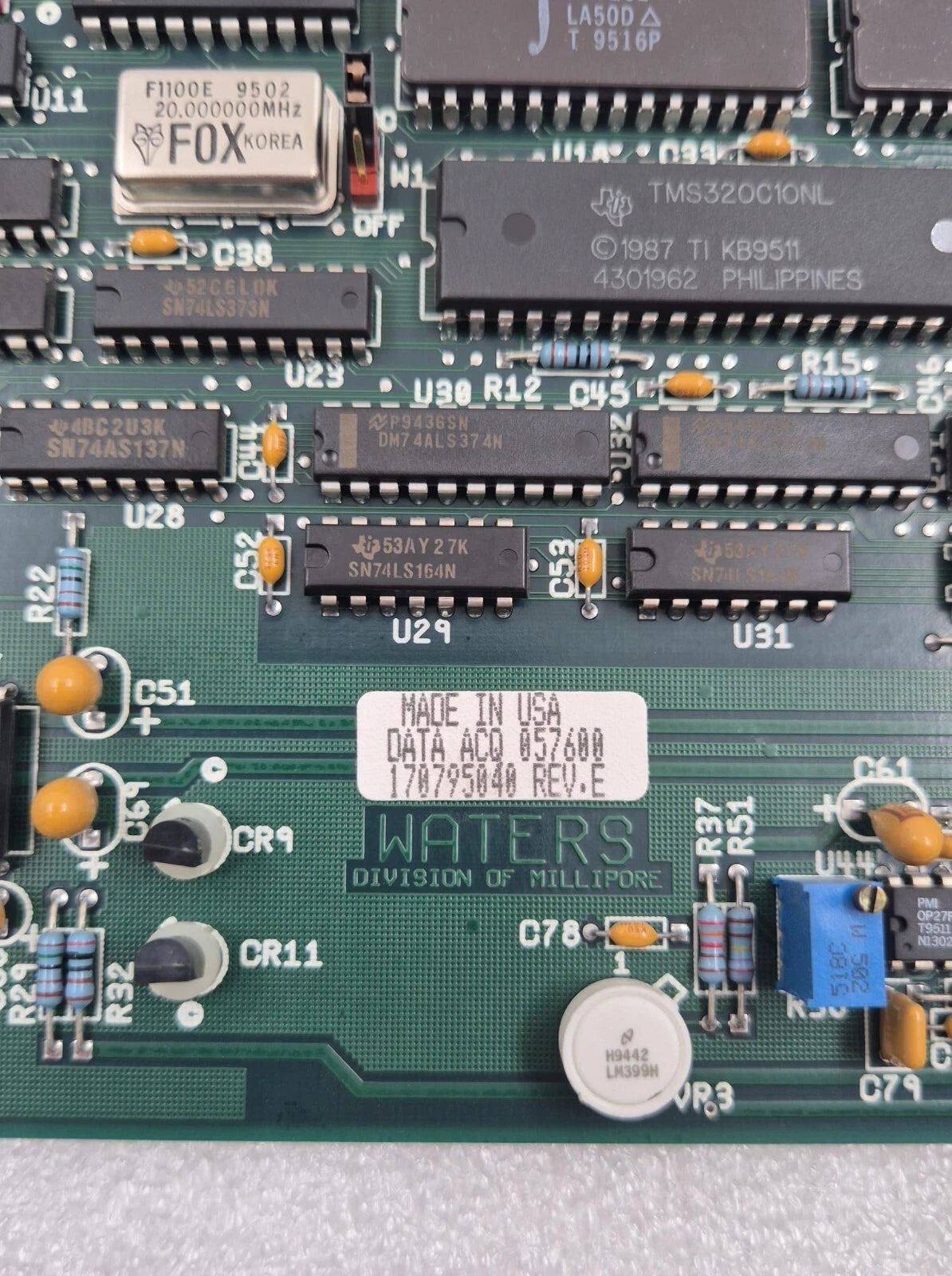 WATERS Alliance 057408 HPLC Data ACQ 057600 PDA Detector PCB Board