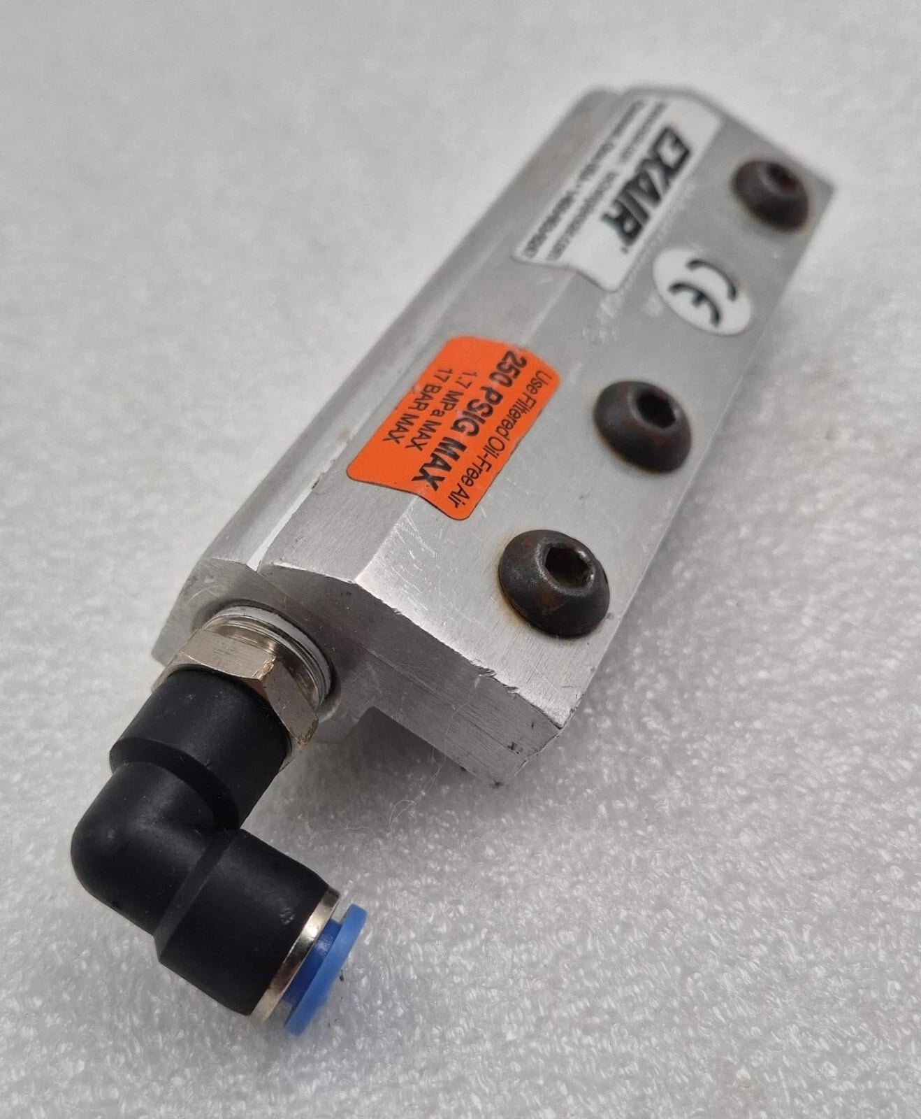 EXAIR Intelligent Compressed Air 250 PSIG MAX 1.7 MPa 17 BAR