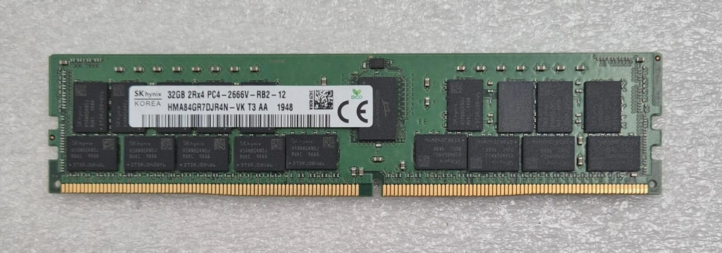 [LOT OF 4] SK hynix 32GB 2Rx4 PC4-2666V HMA84GR7DJR4N-VK DDR4 SERVER RAM Memory