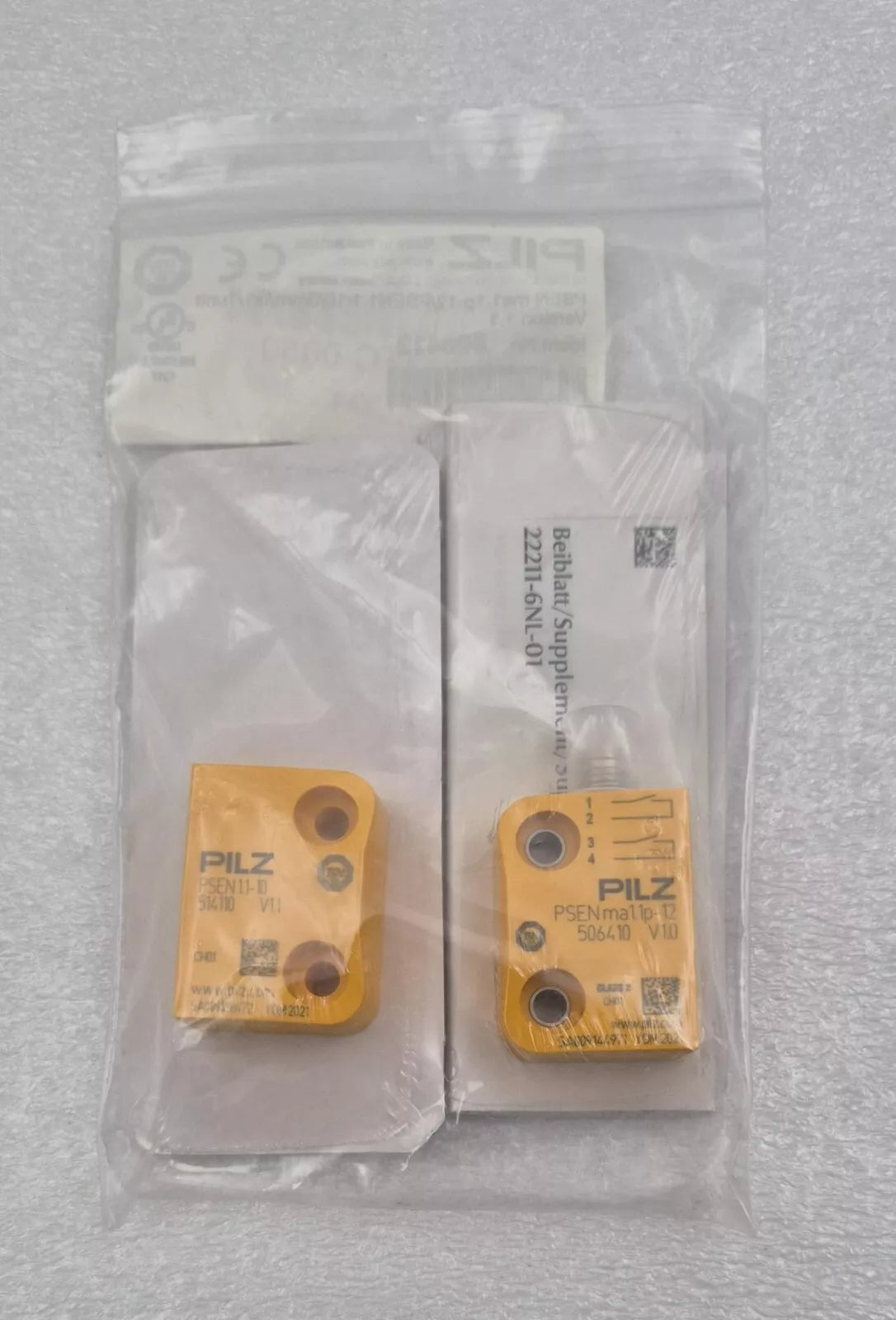 *NEW* PILZ Safety switch 506412 ( 506410 & 514110 ) PSEN ma1.1p-12 & PSEN 1.1-10