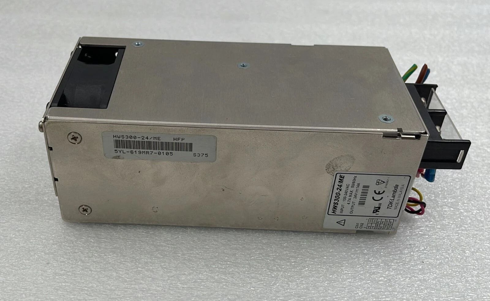 TDK-Lambda HWS300-24/ME Power Supply 240V 4.7A 60Hz