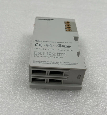 Beckhoff EK1122 EtherCAT Coupler industrial automation module