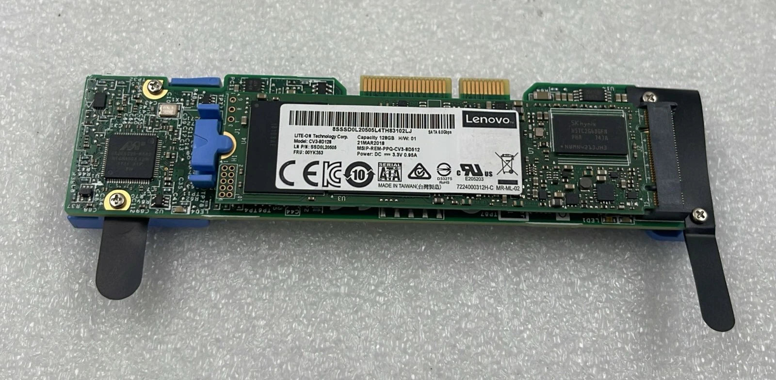 Lenovo ThinkSystem 01KN512 Dual M.2 SATA SSD 2x 128GB CV3-8D128