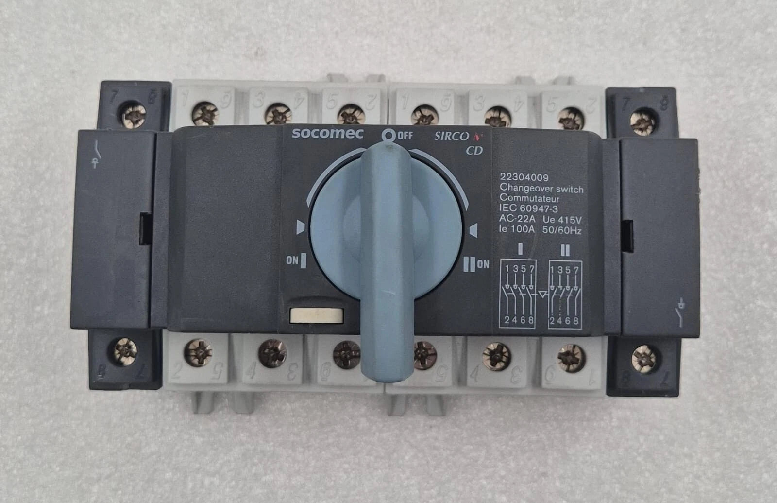 SOCOMEC SIRCO CD 22304009 Changeover Switch Commutateur 415V Circuit Breaker
