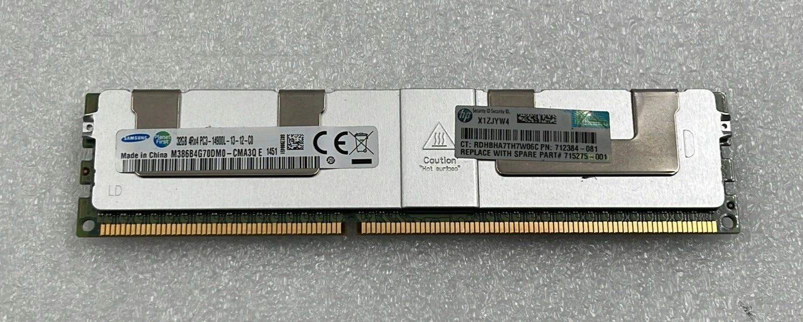 [LOT 8] SAMSUNG 32GB 4Rx4 PC3-14900L M386B4G70DM0-CMA3Q DDR3 Server Memory RAM