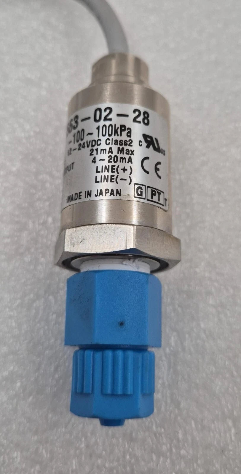 SMC PSE563-02-28 Pressure Sensor 12-24VDC