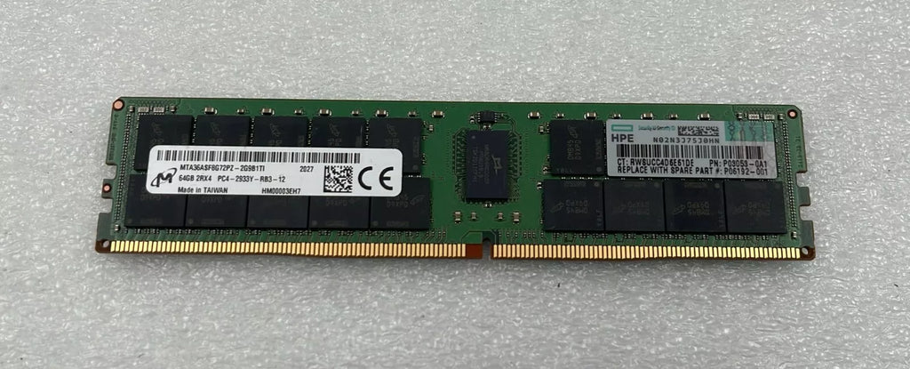 Micron 64GB 2Rx4 PC4-2933Y MTA36ASF8G72PZ-2G9B1TI Server Memory RAM