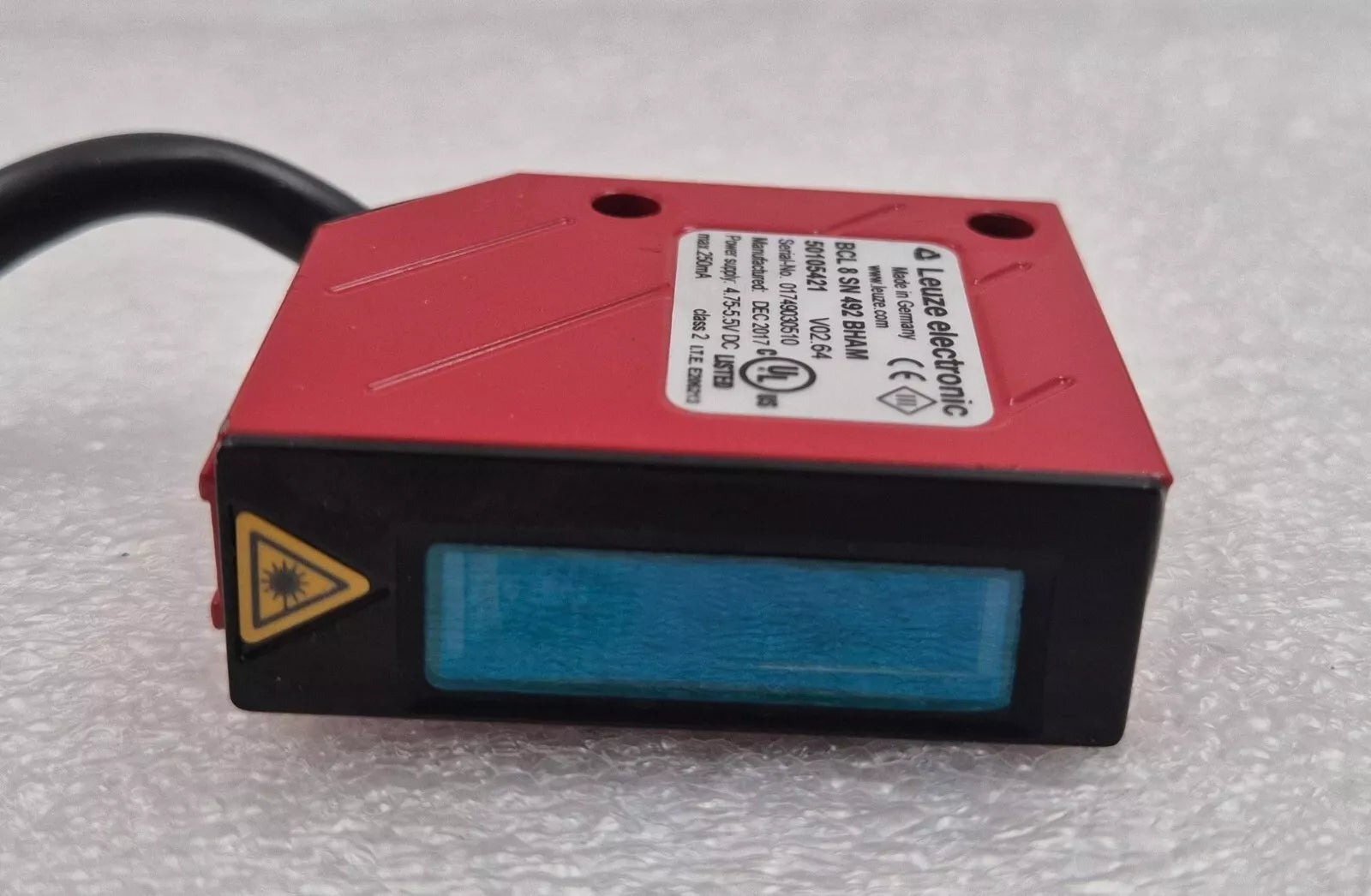 Leuze Electronic BCL 8 SN 492 BHAM 50105421 V02.64 Barcode Reader Sensor