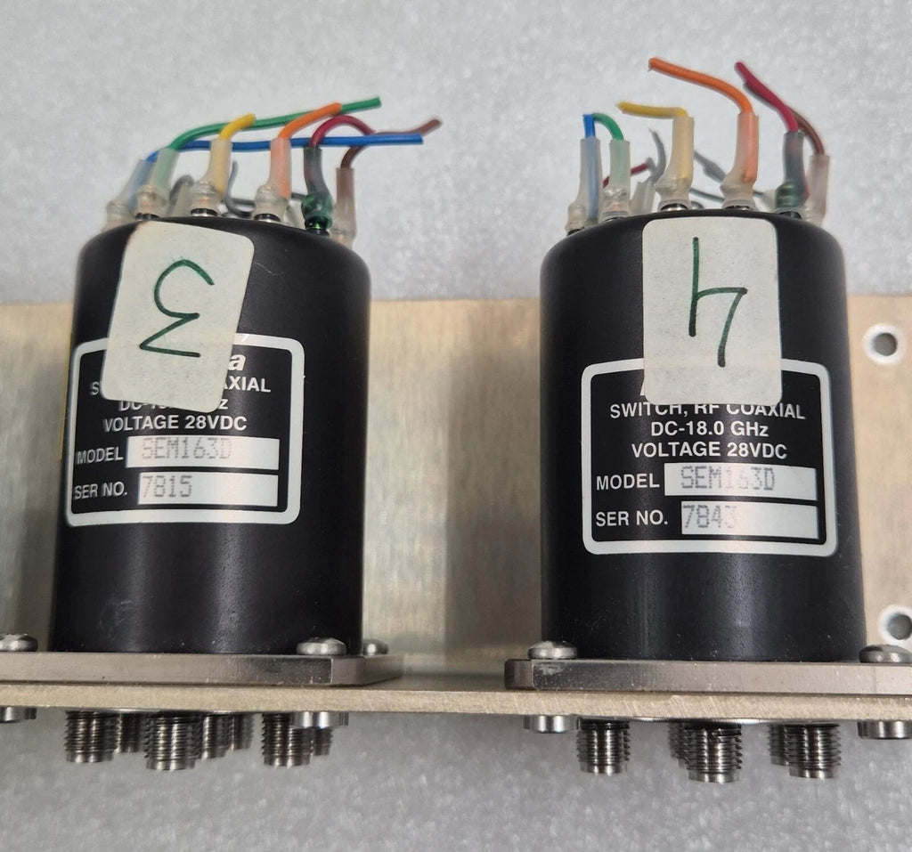 [LOT OF 5 PCS] Narda SWITCH RF COAXIAL SEM163D 28VDC