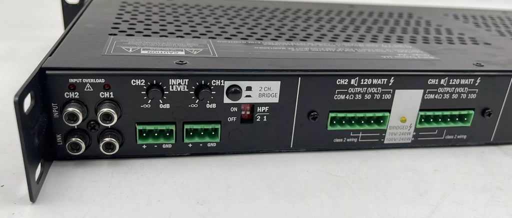 Biamp REVAMP 2120T 2-Channel Audio Power Digital Amplifier