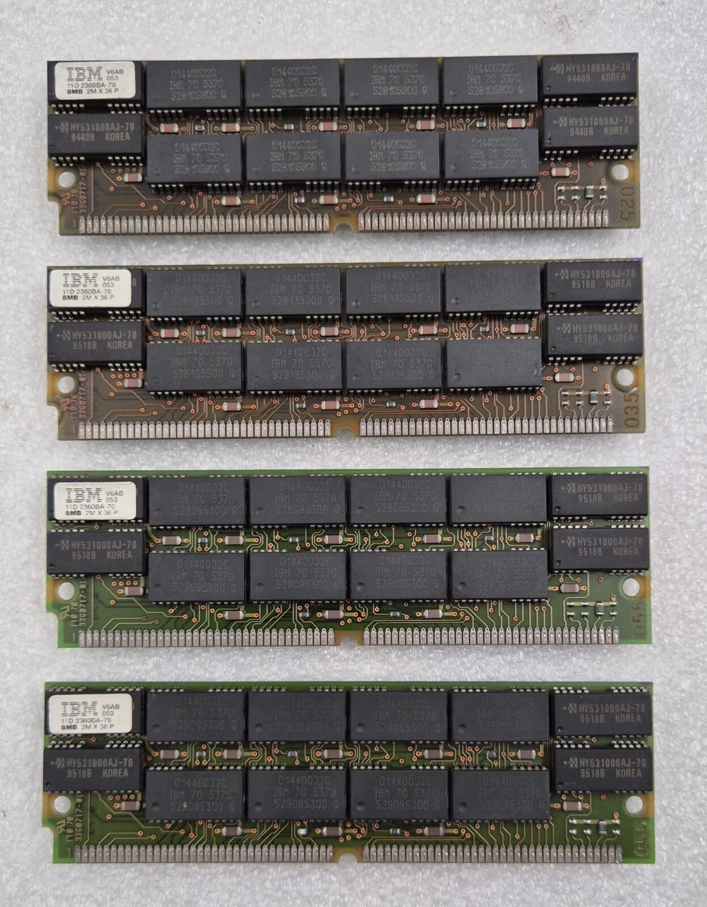 [LOT 4 PCS] IBM 11D2360BA-70 72PIN 2MX36 8MB MEMORY RAM SIMM