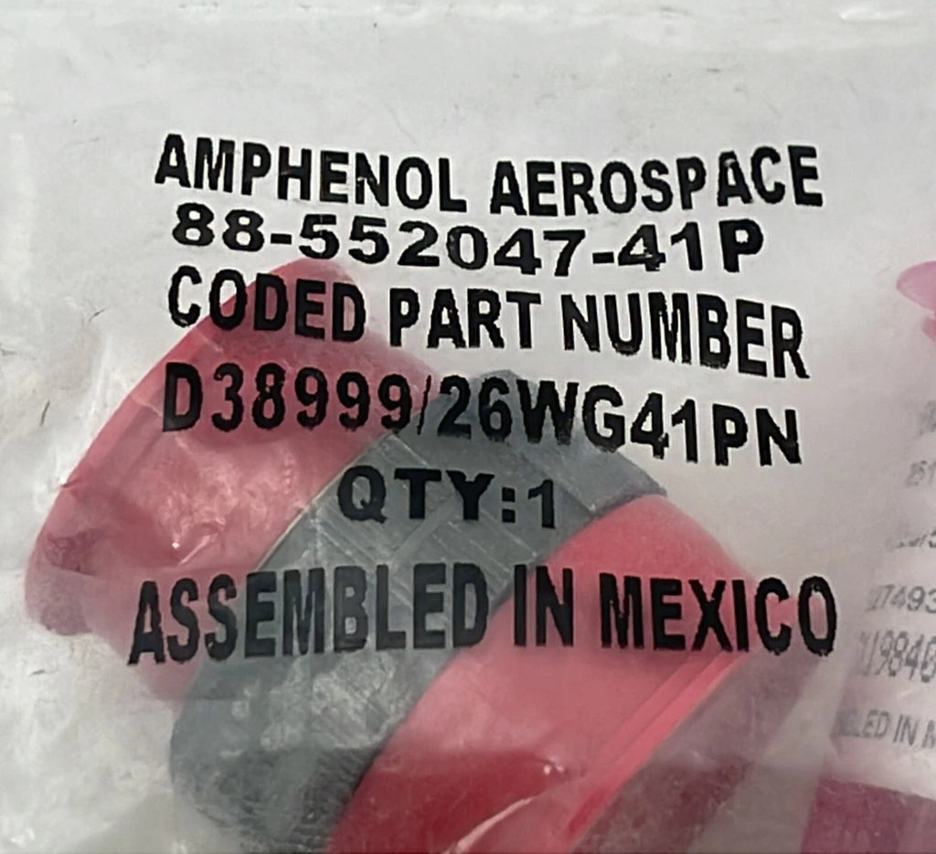 [LOT 2 PCS] Amphenol D38999/26WG41PN Circular MIL Spec Connector