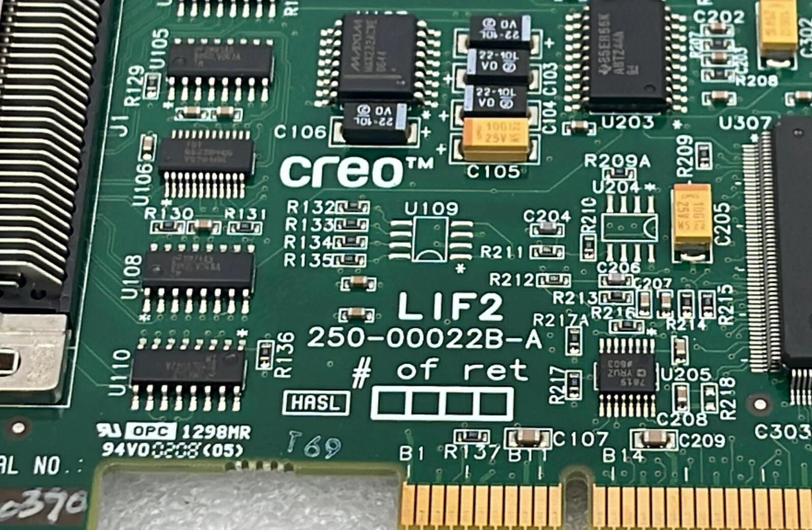 CREO / KODAK LIF2 250-00022B-A Interface Board 503-00022C-A
