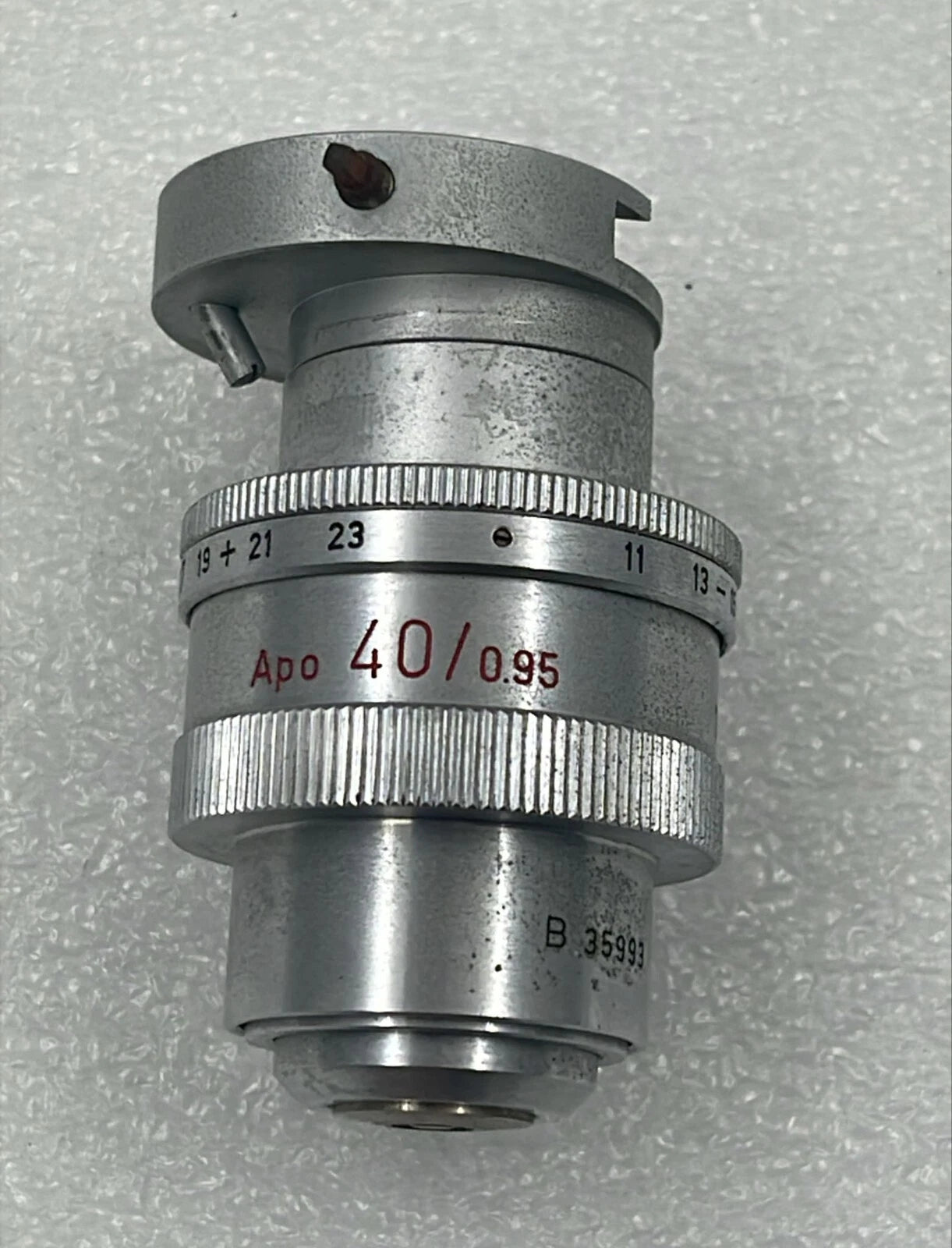 Leitz Wetzlar Apo 40/0.95 microscope objective lens 170/0.11–0.23