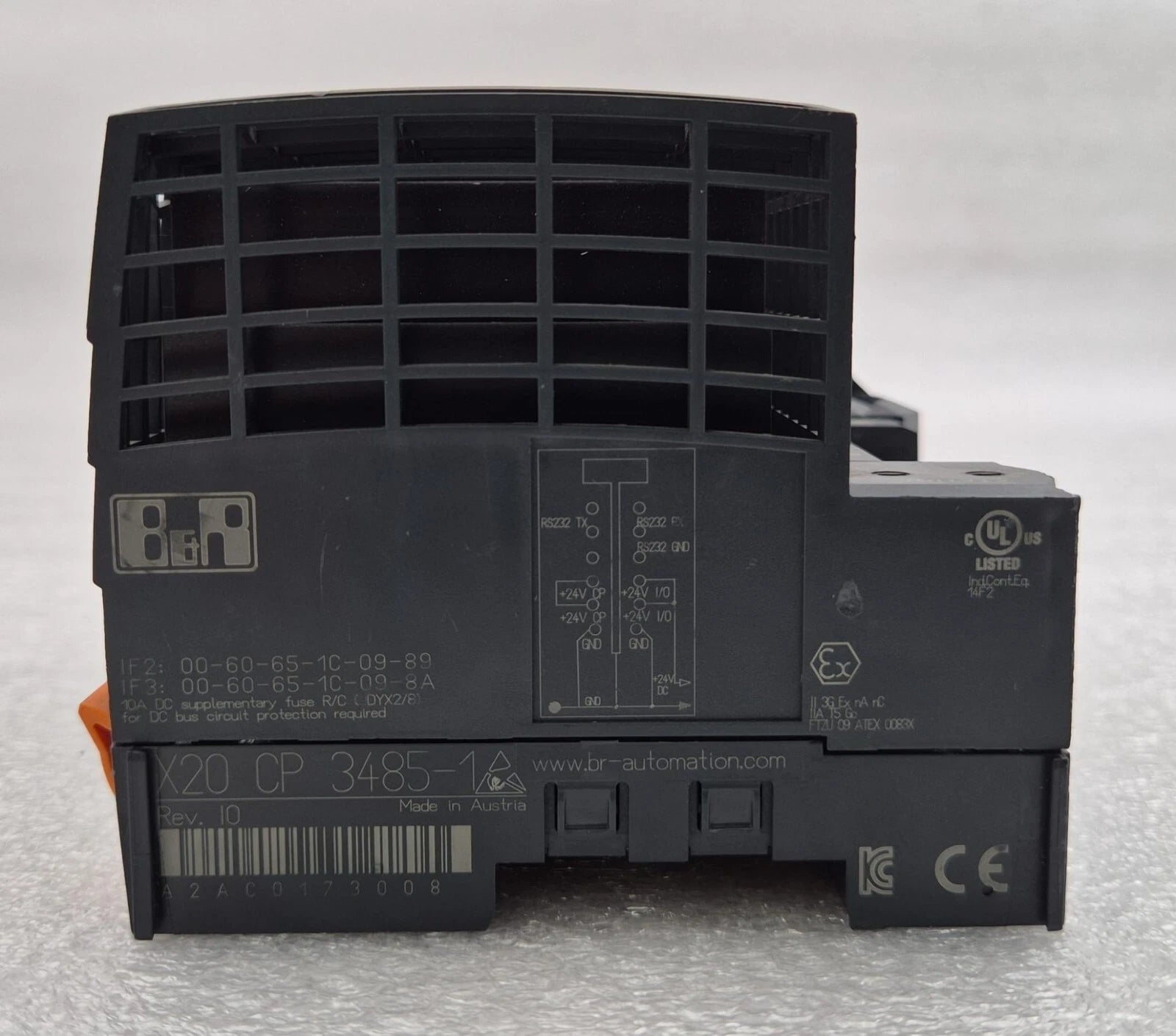 B&R Automation X20 CP 3485-1 Rev. I0 CPU Central Processing Unit Module #2