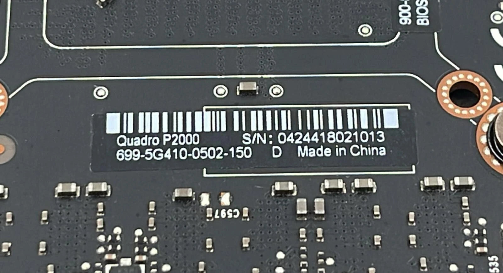 NVIDIA Quadro P2000 5GB DDR5 PCIe graphics card 699-5G-410-0502-150