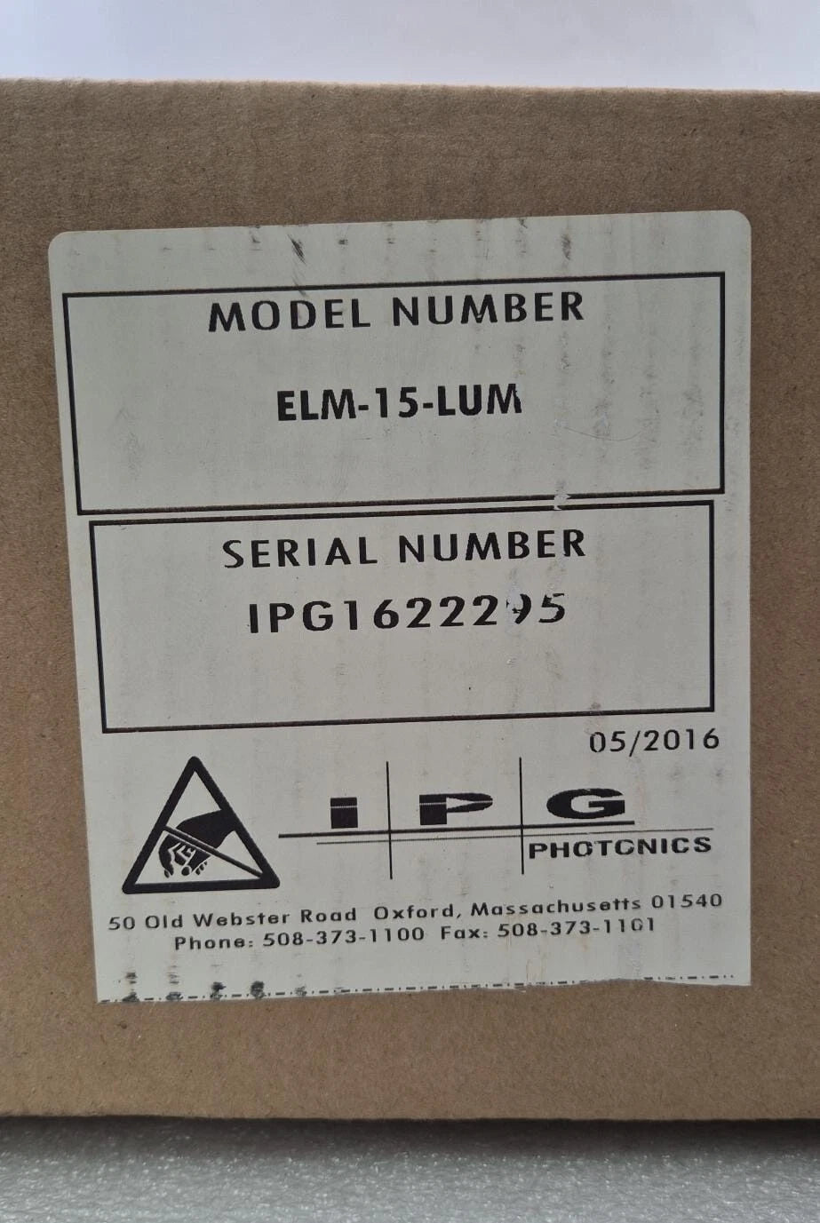 NEW SEALED - IPG PHOTONICS ELM-15-LUM Fiber Laser for Lumenis