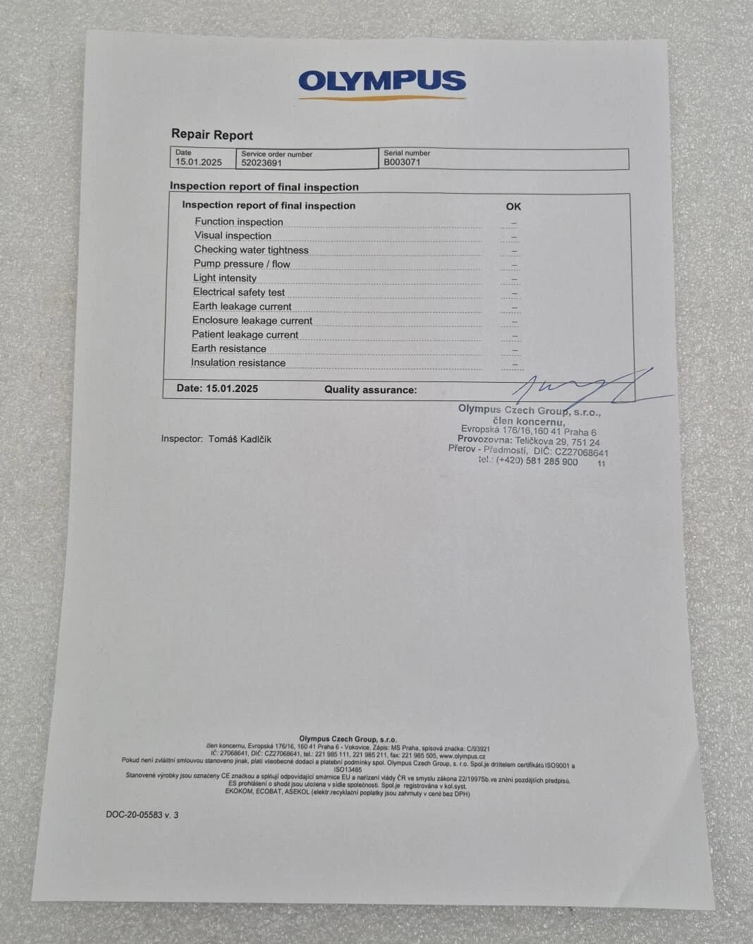 OLYMPUS PK TECHNOLOGY ESG-400 HF GENERATOR UNIT WB91051W **FOR PARTS**