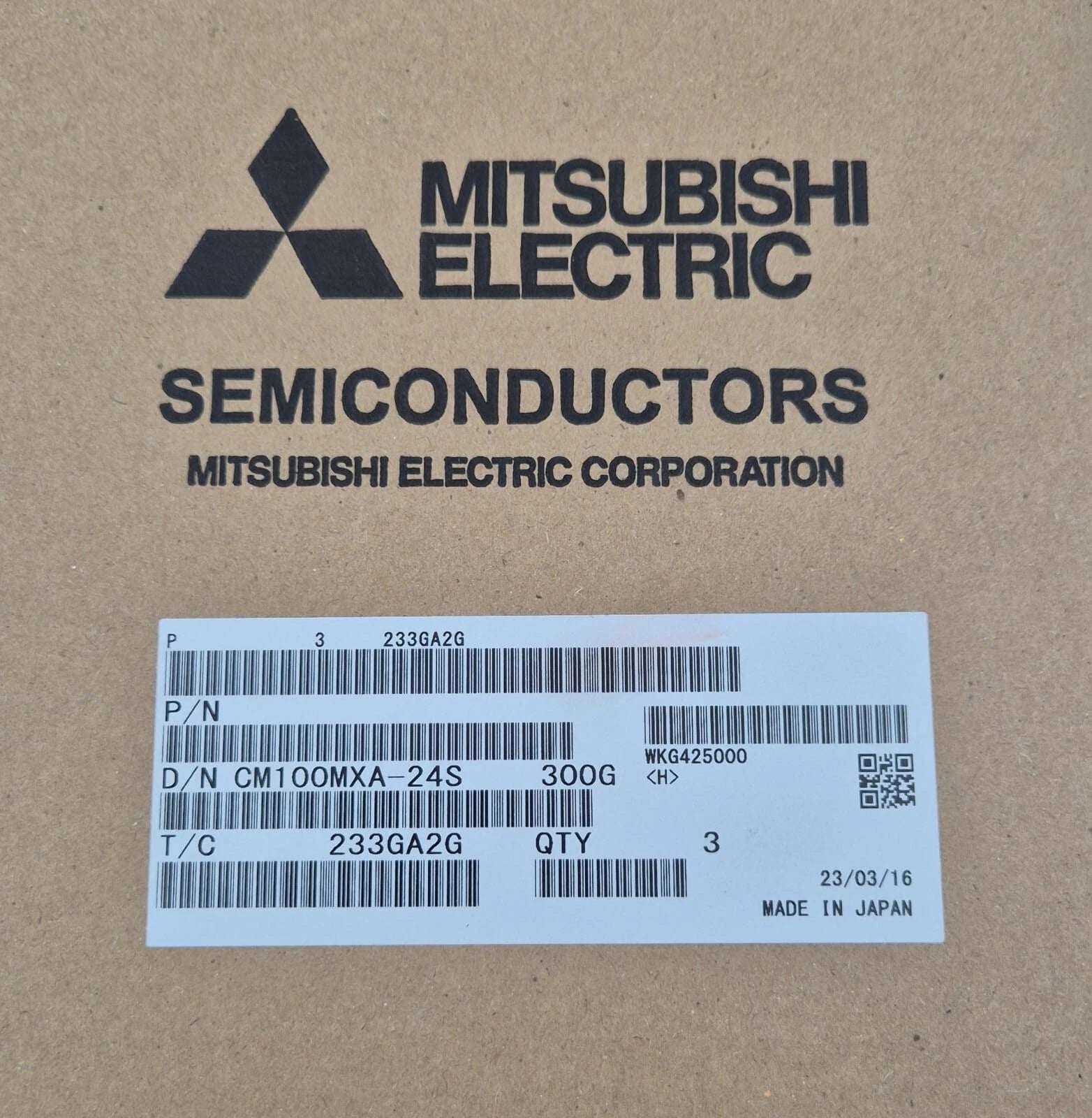 [3 UNITS PACK] NEW - Mitsubishi Electric CM100MXA-24S 300G Power Module