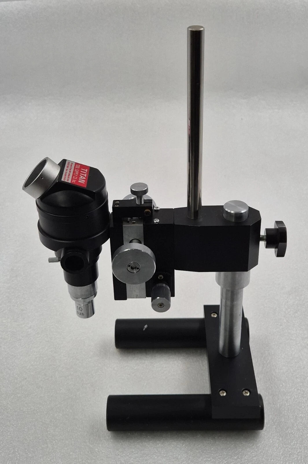 TITAN TOOL SUPPLY Monocular Measuring Microscope Stand W/ Objective Lens 10 0.25