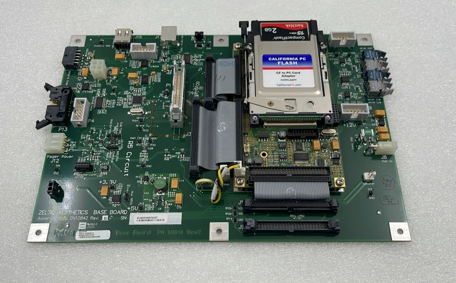 Zeltiq Aesthetics base board EN10842 SA13125 PCB 10841 medical system control board