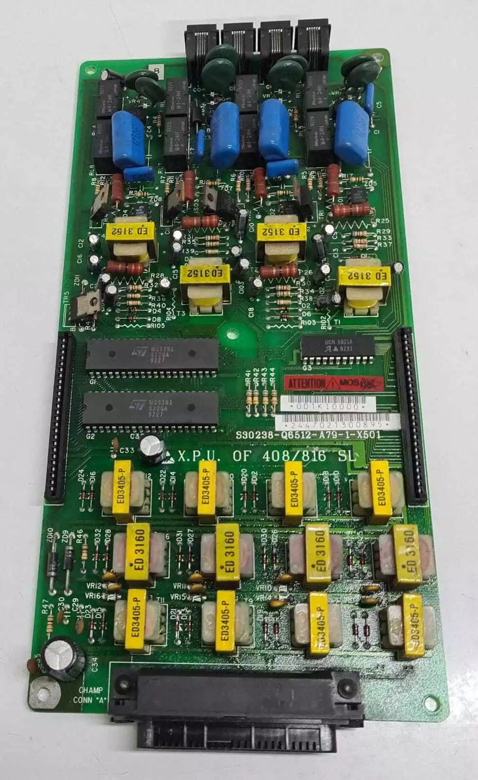 X.P.U. of 408/816 SL Telephone System Motherboard S30238-Q6512-A79-1-X501