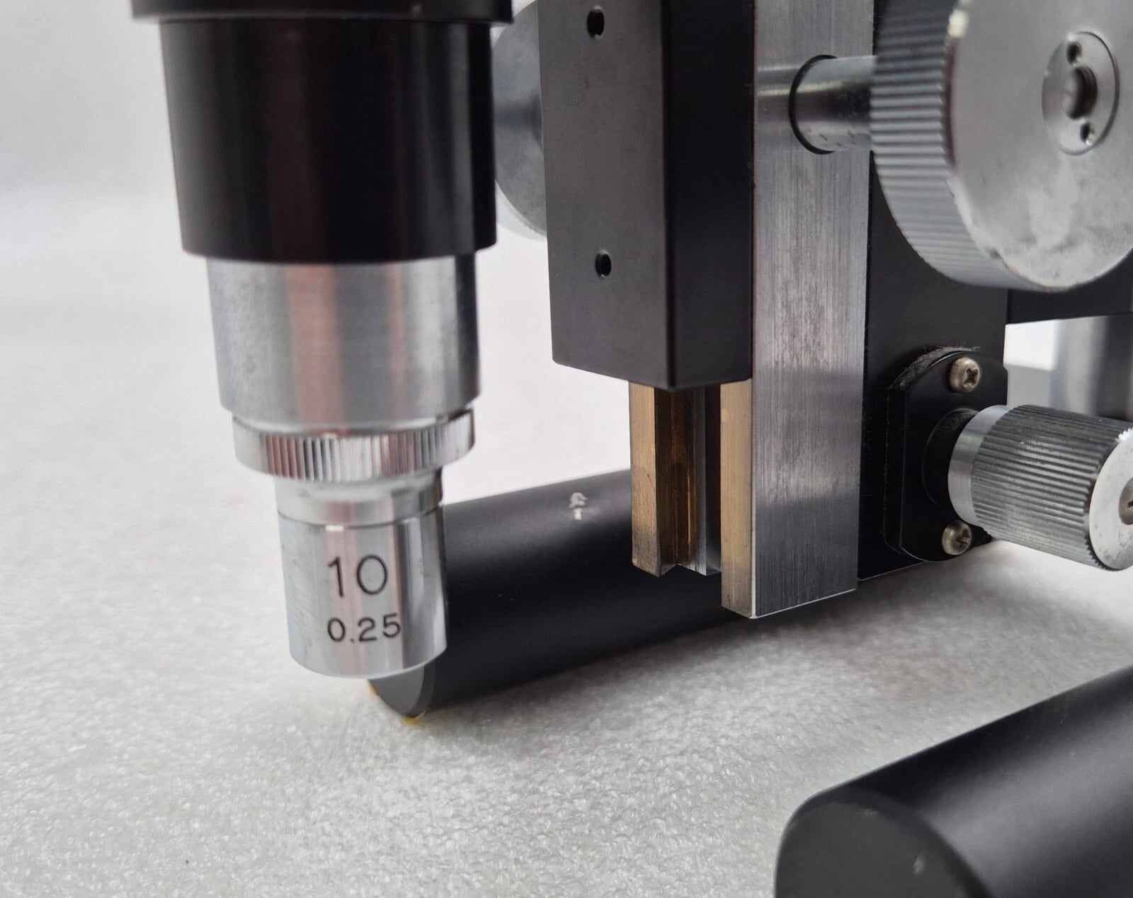 TITAN TOOL SUPPLY Monocular Measuring Microscope Stand W/ Objective Lens 10 0.25