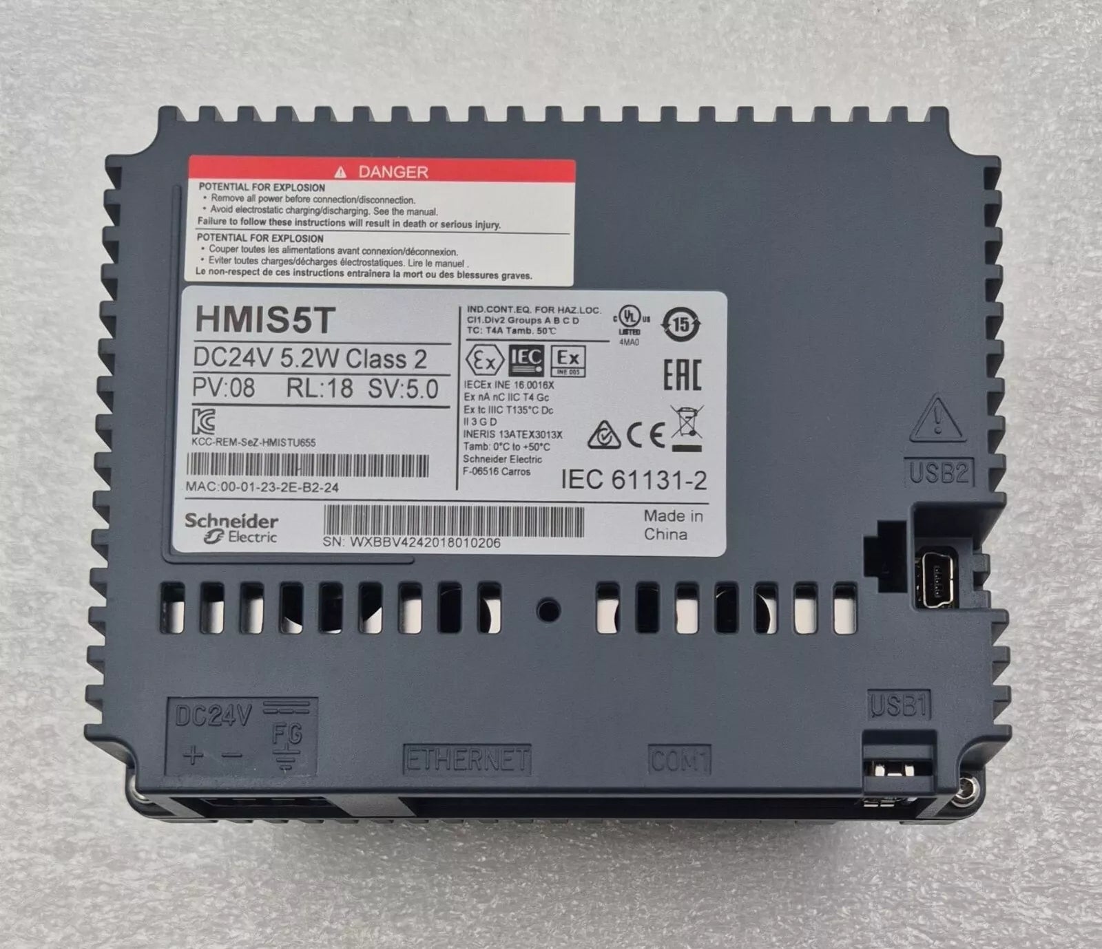 NEW - Schneider Electric HMISTU655 Touch Panel Screen 3.5" Color Magelis 409403