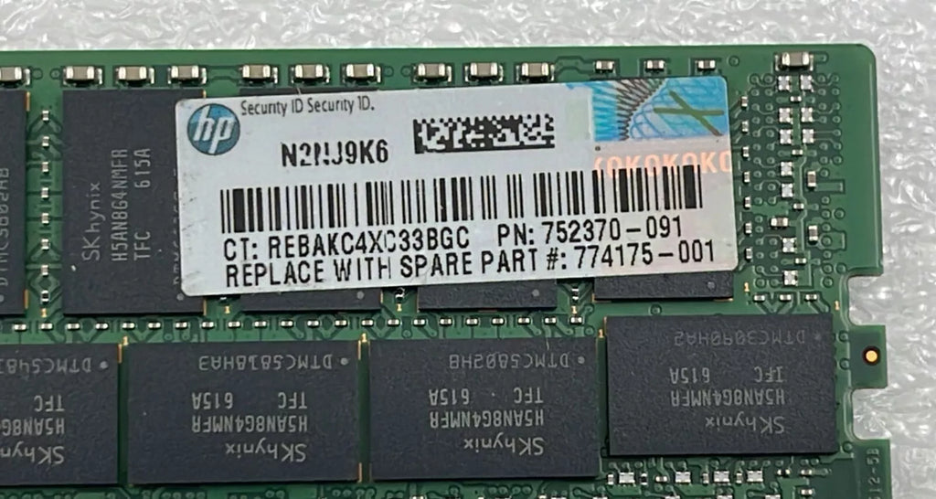 [LOT 8 PCS] SK Hynix 32GB 2Rx4 PC4-2133P-RB1 HMA84GR7MFR4N-TF Server Memory RAM