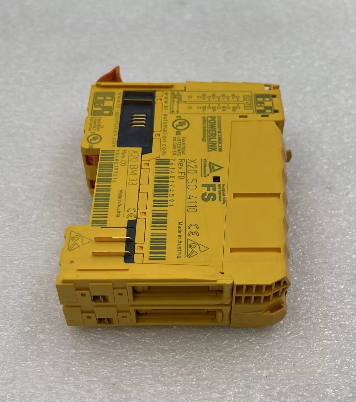 B&R Automation X20 SO 4110 POWERLINK Digital Control Input Module W/ X20 BM 33