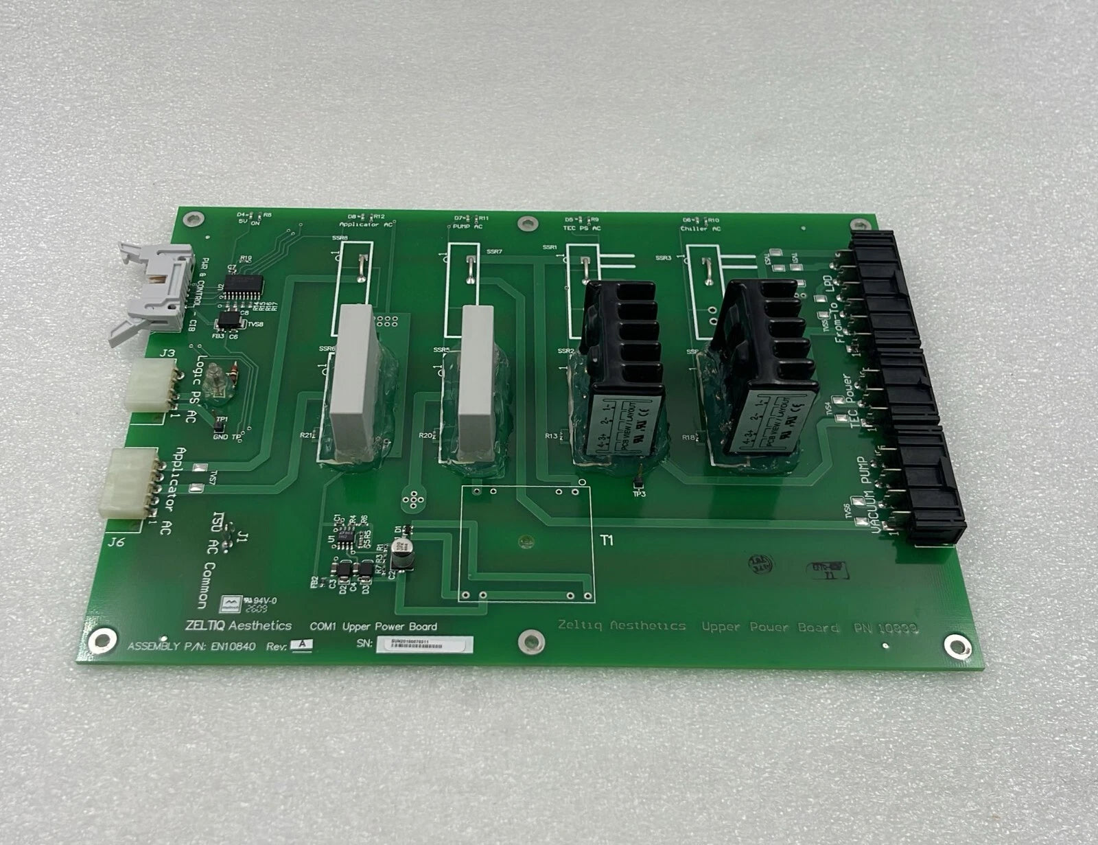 Zeltiq Aesthetics CIB board EN10856 SA13323 PCB 10855 medical system control interface board