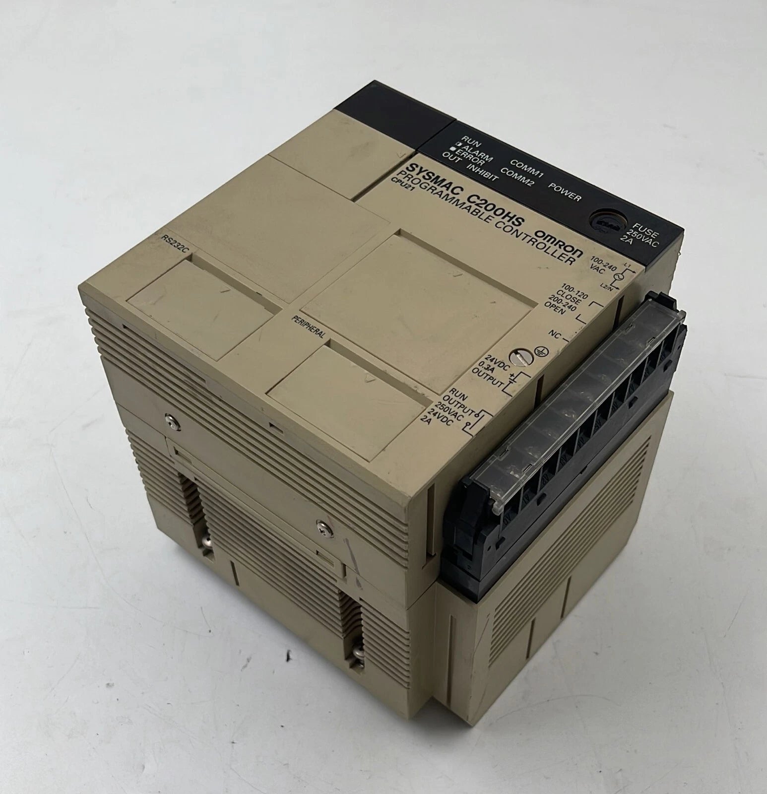 Omron Sysmac C200HS CPU21-EC PLC controller