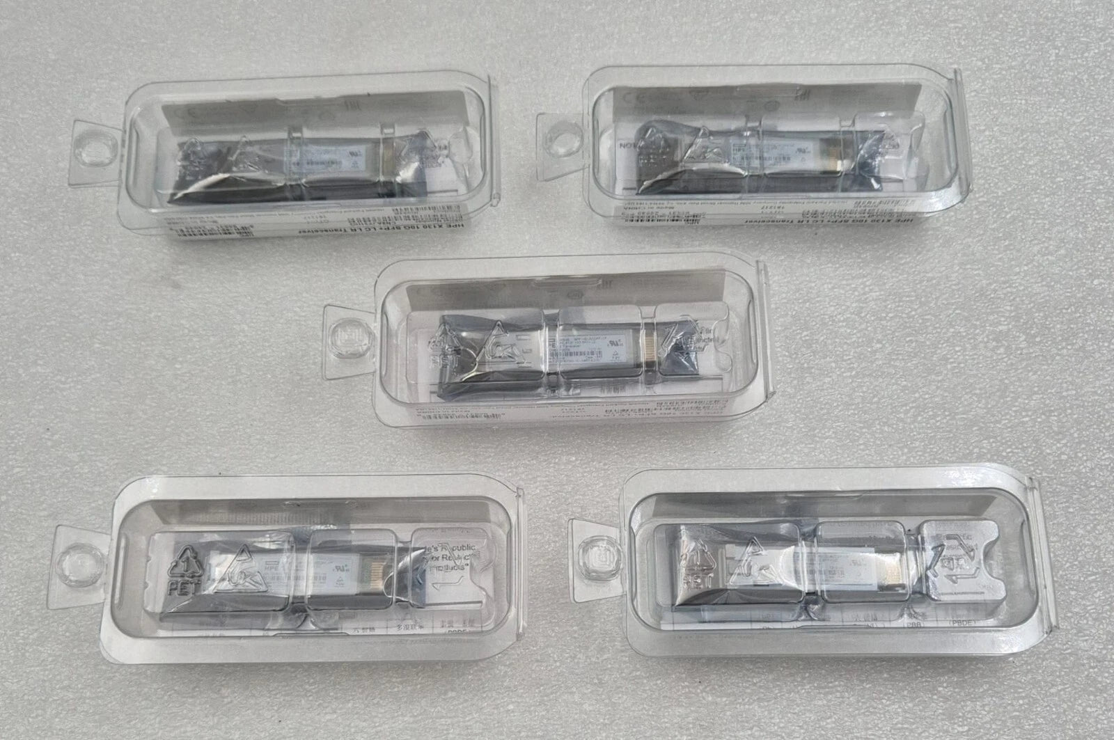 [LOT 5 PCS] NEW - HPE JD094B X130 10G SFP+ LC LR SPP10ELRCDFF Transceiver Module