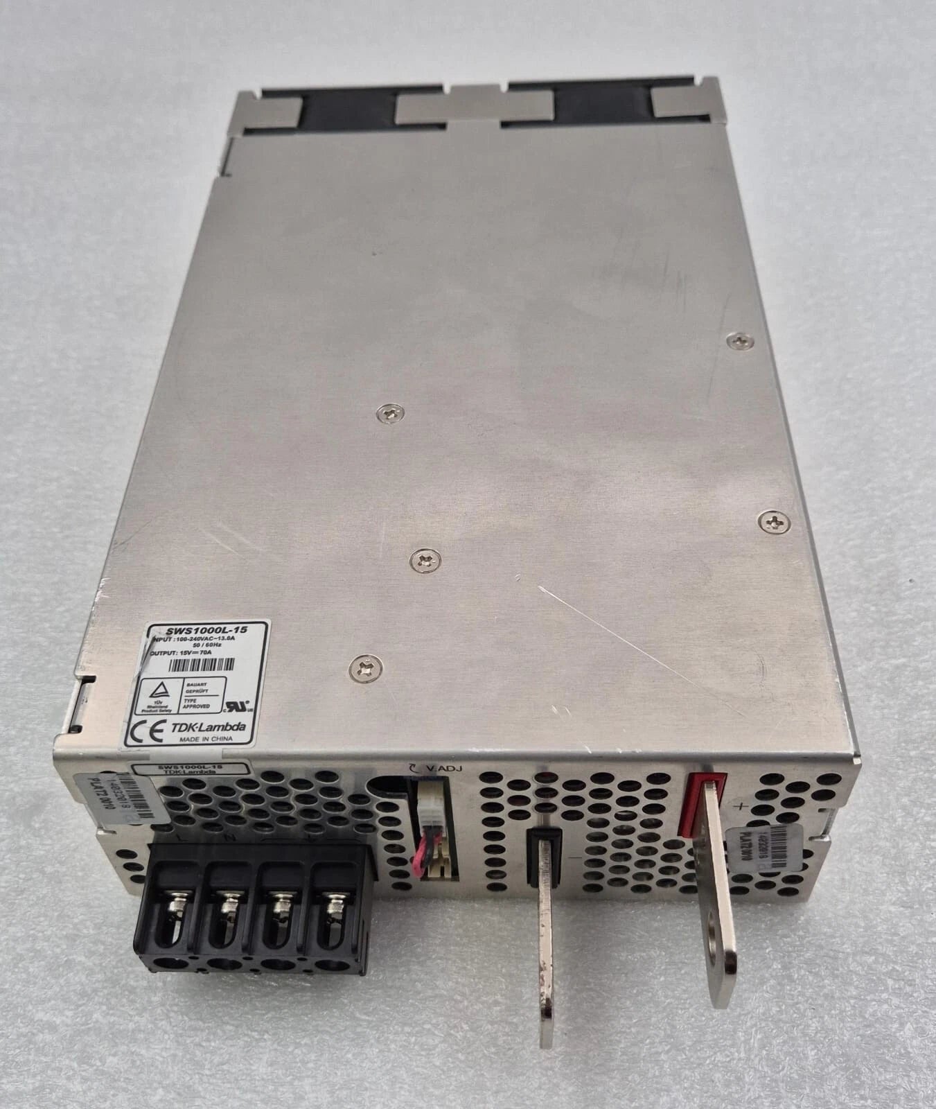 TDK Lambda SWS1000L-15 EHFP Power Supply 100-240VAC 13.0A