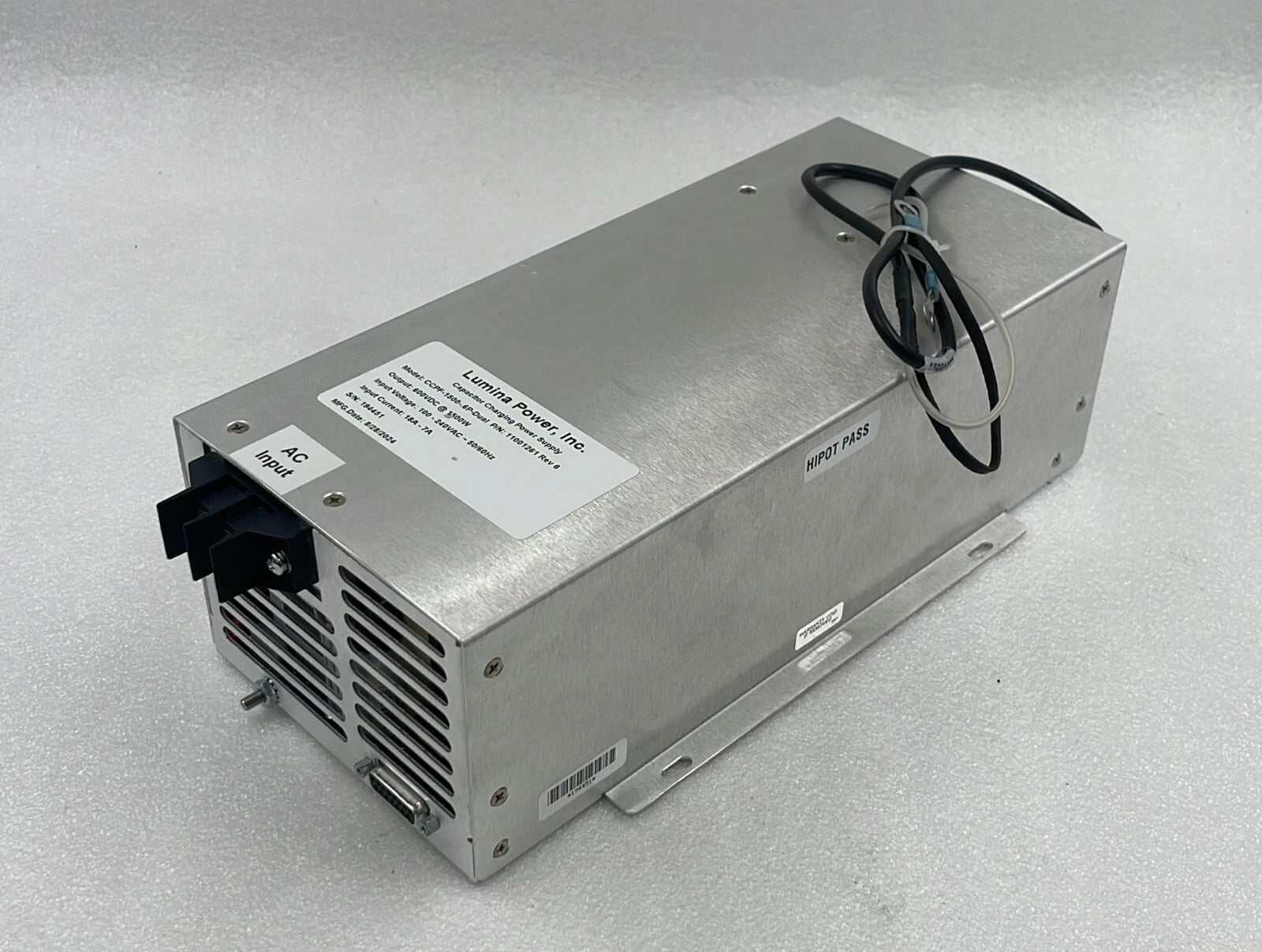 Lumina CCPF-1500-.6P-Dual 11001261 capacitor charging power supply module