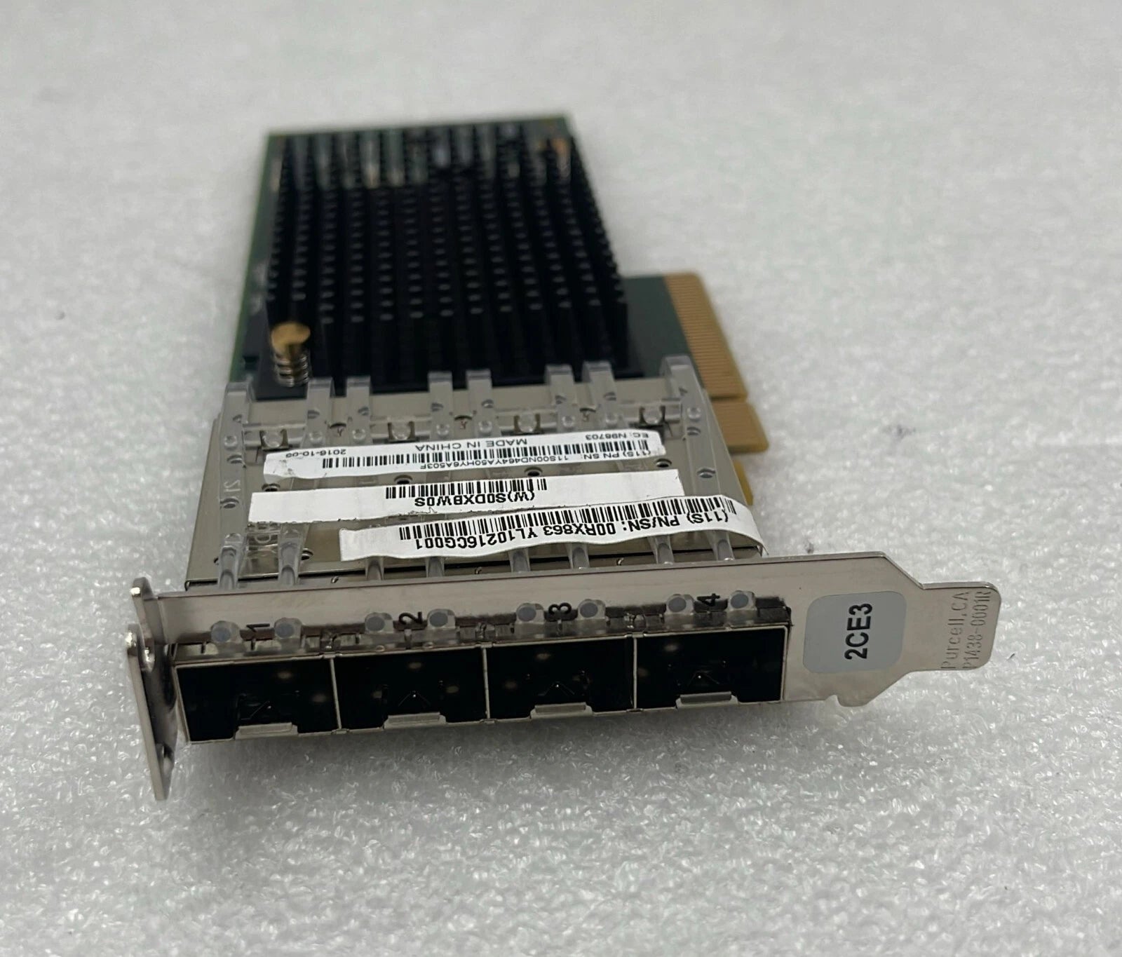 [LOT 4 PCS] IBM 00RX863 4-Port 10Gb PCIe3 Network Adapter Card 00ND464