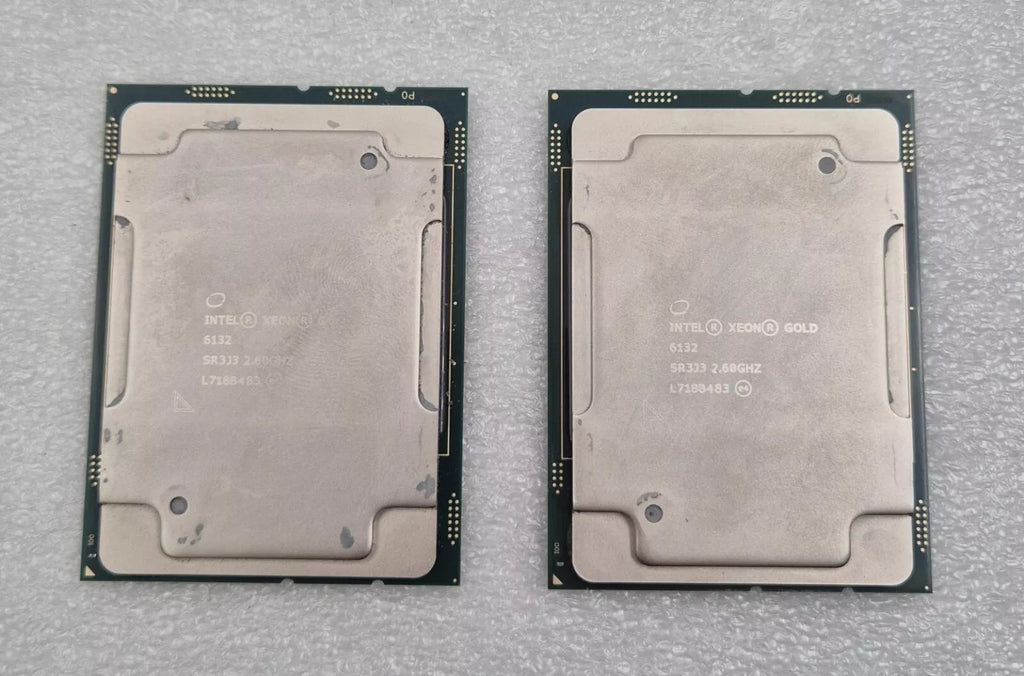 [LOT 2 PCS] Intel Xeon Gold 6132 SR3J3 2.60GHz LGA3647 14-Core CPU Processor