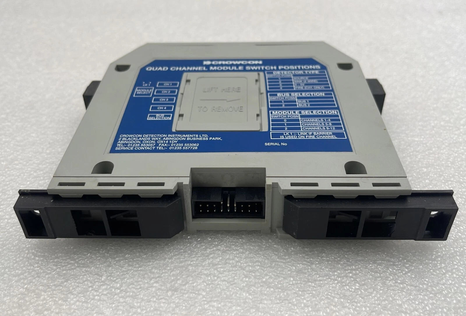 Crowcon Quad Channel Module Switch Positions
