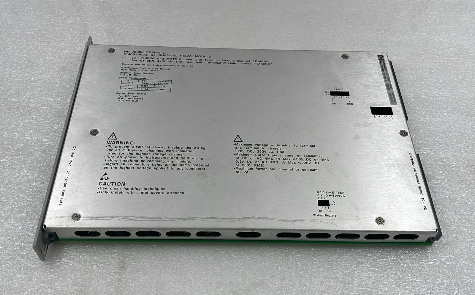 HP 75000 Series-C E1468-66201 64-Channel Relay Module E1469A.jpg