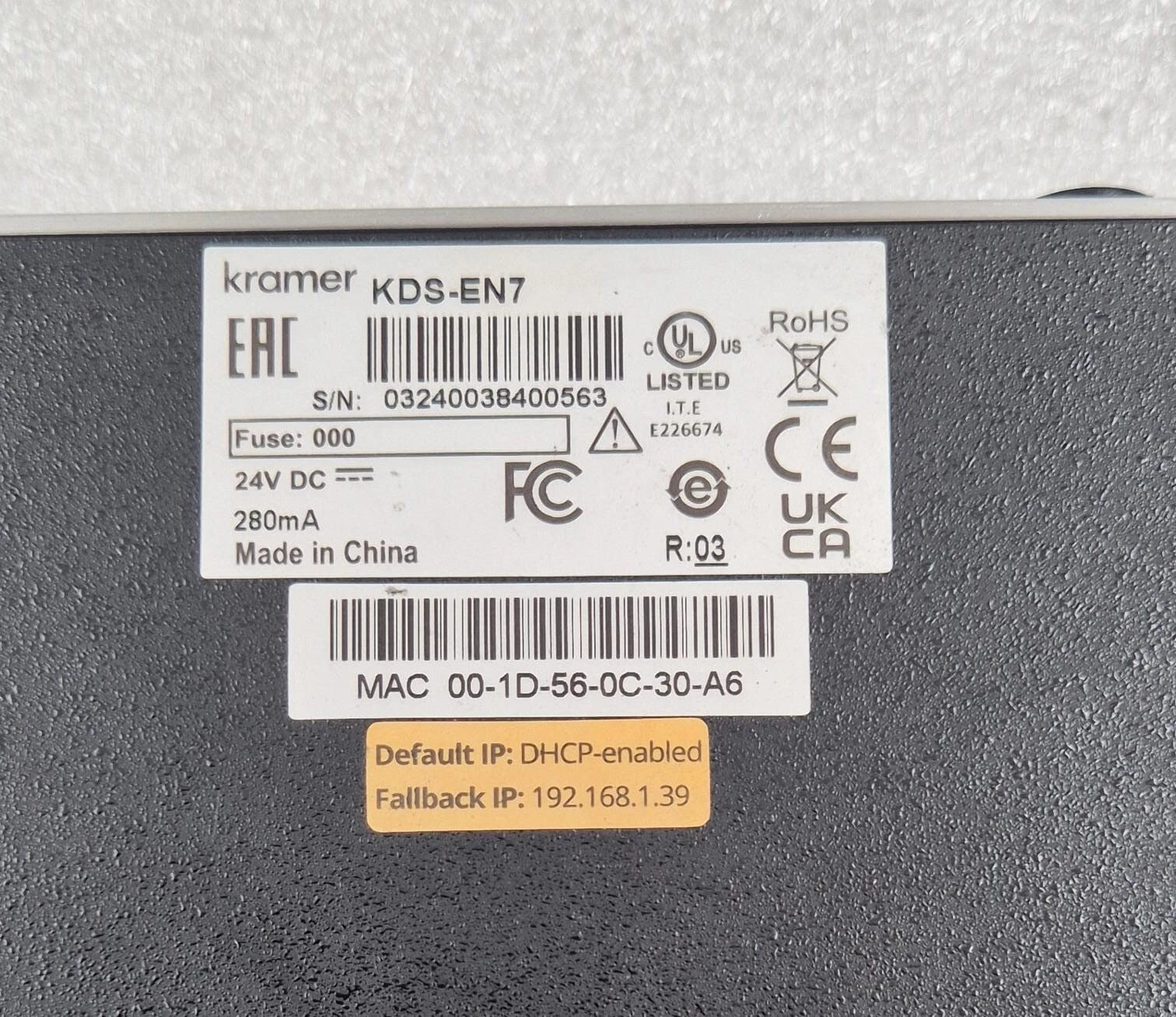 KRAMER KDS-EN7 4K AVoIP Encoder