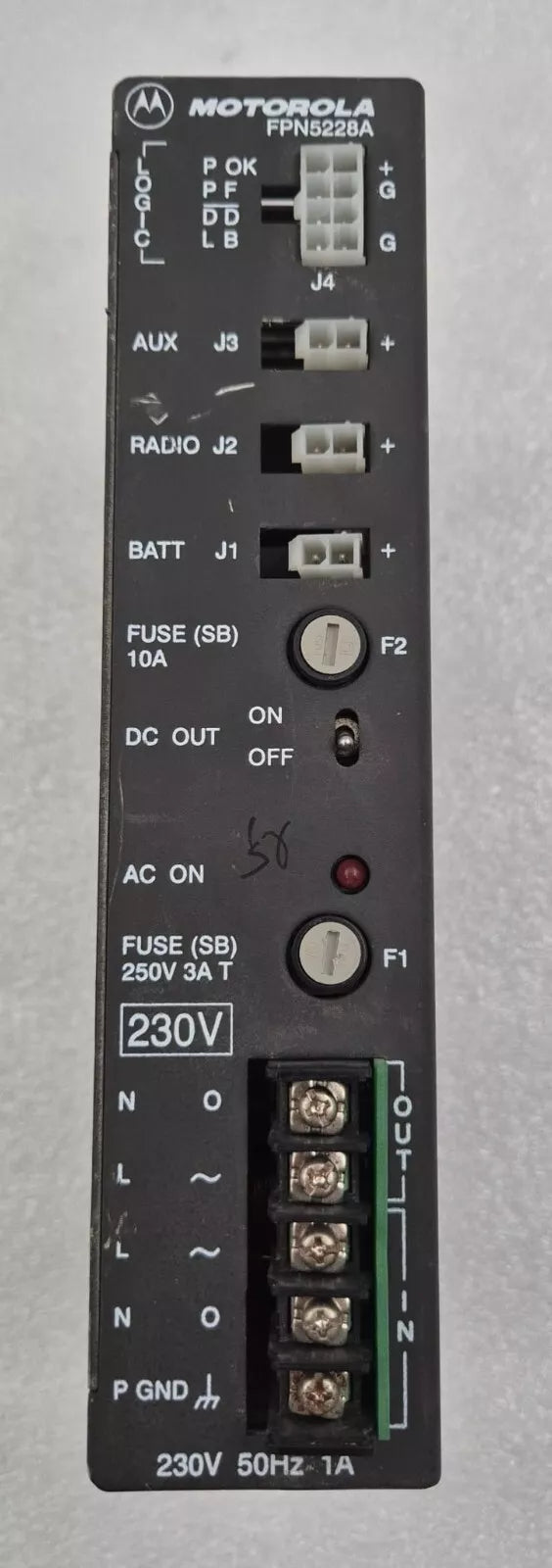 MOTOROLA FPN5228A 240V Power Supply Module 2008P23000
