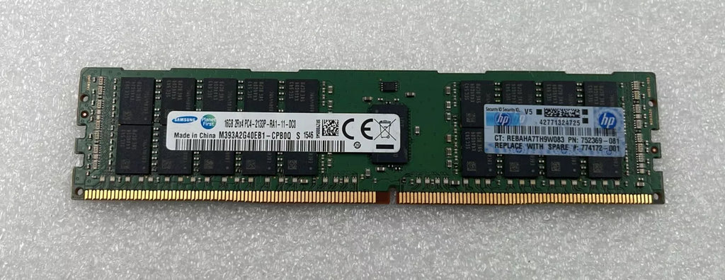[LOT 8 PCS] Samsung 16GB 2Rx4 PC4-2133P M393A2G40EB1-CPB0Q RAM HP 752369-081
