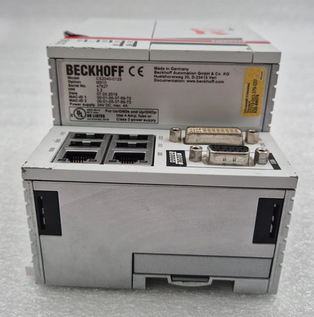 Beckhoff CX2040 industrial embedded PC controller rear ports view