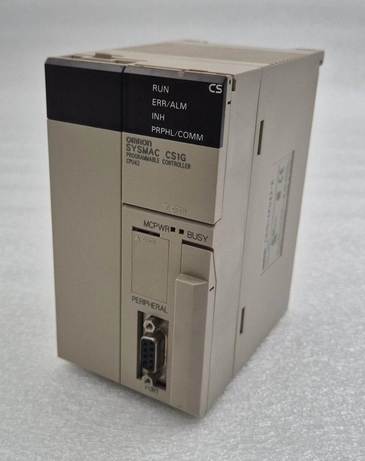 Omron SYSMAC CS1G-CPU42-E PLC main control unit front view